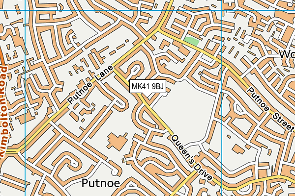 MK41 9BJ map - OS VectorMap District (Ordnance Survey) MK41 9BJ map - OS VectorMap District (Ordnance Survey)