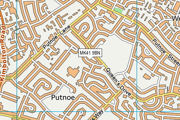 MK41 9BN map - OS VectorMap District (Ordnance Survey) MK41 9BN map - OS VectorMap District (Ordnance Survey)
