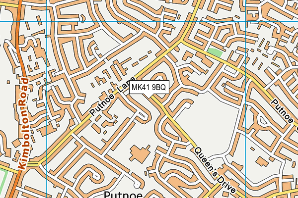 MK41 9BQ map - OS VectorMap District (Ordnance Survey) MK41 9BQ map - OS VectorMap District (Ordnance Survey)