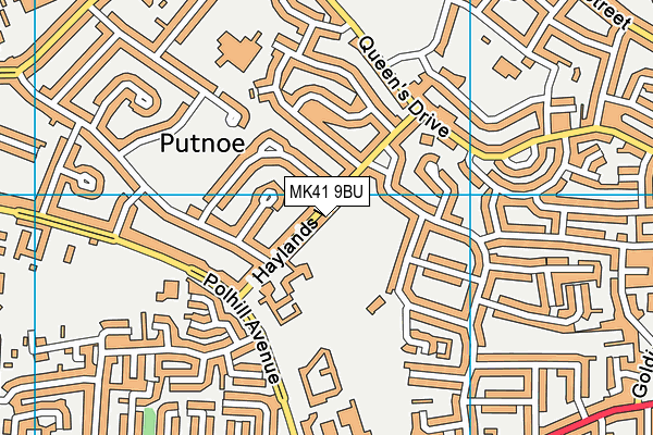 MK41 9BU map - OS VectorMap District (Ordnance Survey) MK41 9BU map - OS VectorMap District (Ordnance Survey)