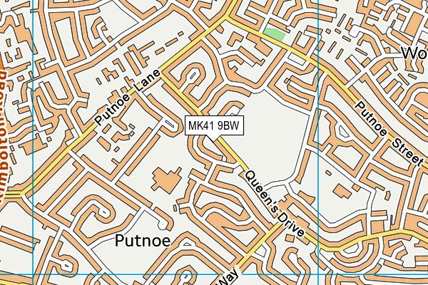 MK41 9BW map - OS VectorMap District (Ordnance Survey) MK41 9BW map - OS VectorMap District (Ordnance Survey)