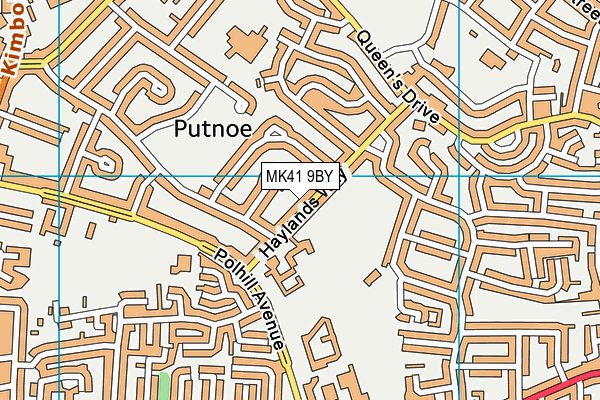 MK41 9BY map - OS VectorMap District (Ordnance Survey) MK41 9BY map - OS VectorMap District (Ordnance Survey)