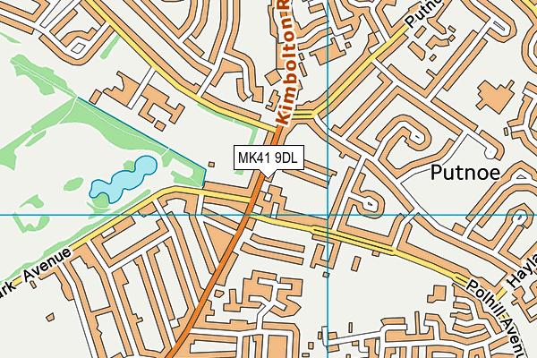 MK41 9DL map - OS VectorMap District (Ordnance Survey) MK41 9DL map - OS VectorMap District (Ordnance Survey)