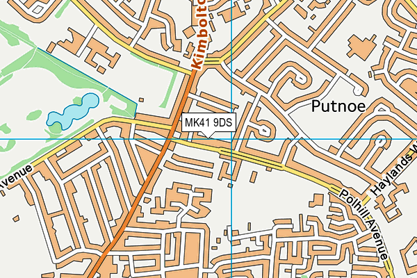 MK41 9DS map - OS VectorMap District (Ordnance Survey) MK41 9DS map - OS VectorMap District (Ordnance Survey)