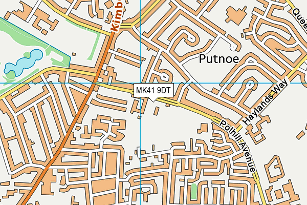 MK41 9DT map - OS VectorMap District (Ordnance Survey) MK41 9DT map - OS VectorMap District (Ordnance Survey)