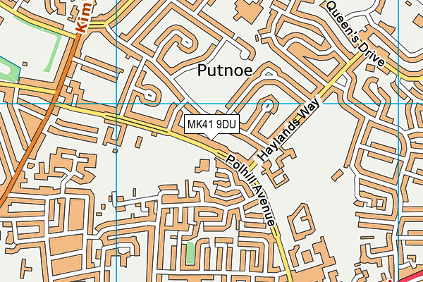 MK41 9DU map - OS VectorMap District (Ordnance Survey) MK41 9DU map - OS VectorMap District (Ordnance Survey)