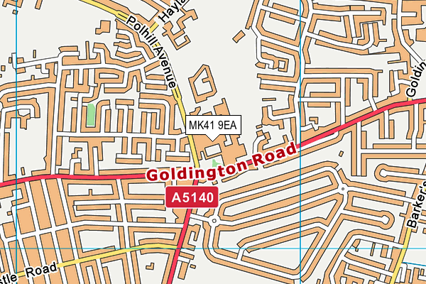 MK41 9EA map - OS VectorMap District (Ordnance Survey) MK41 9EA map - OS VectorMap District (Ordnance Survey)