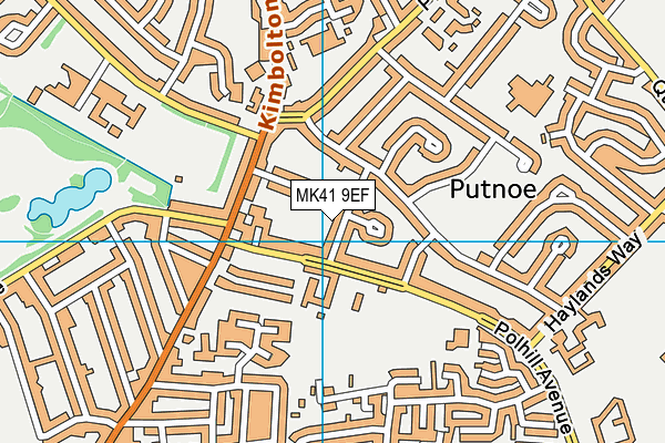 MK41 9EF map - OS VectorMap District (Ordnance Survey) MK41 9EF map - OS VectorMap District (Ordnance Survey)