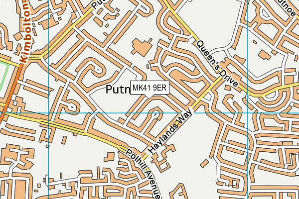 MK41 9ER map - OS VectorMap District (Ordnance Survey) MK41 9ER map - OS VectorMap District (Ordnance Survey)