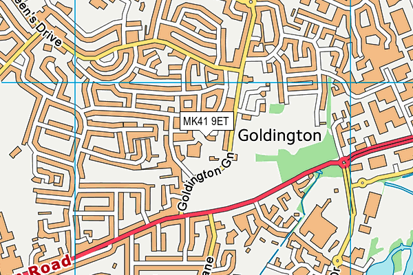 MK41 9ET map - OS VectorMap District (Ordnance Survey) MK41 9ET map - OS VectorMap District (Ordnance Survey)