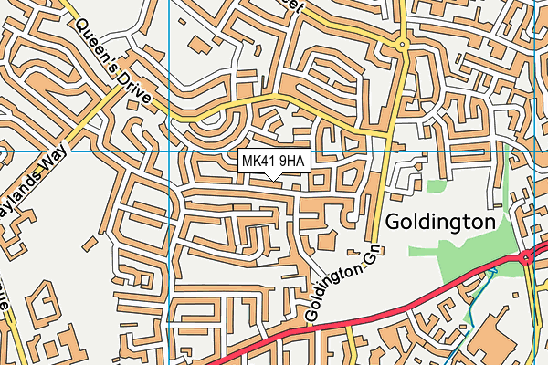 MK41 9HA map - OS VectorMap District (Ordnance Survey) MK41 9HA map - OS VectorMap District (Ordnance Survey)