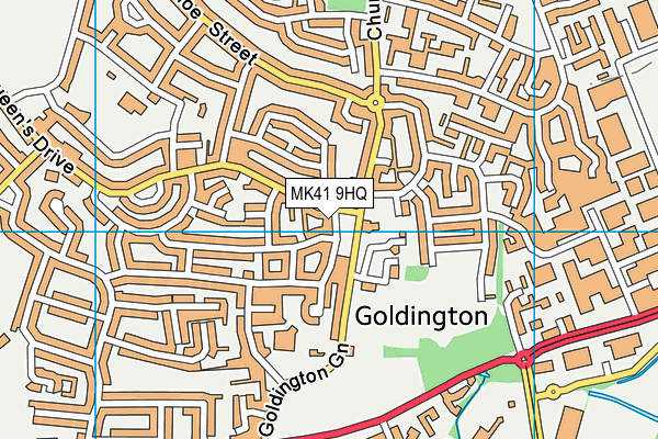 MK41 9HQ map - OS VectorMap District (Ordnance Survey) MK41 9HQ map - OS VectorMap District (Ordnance Survey)