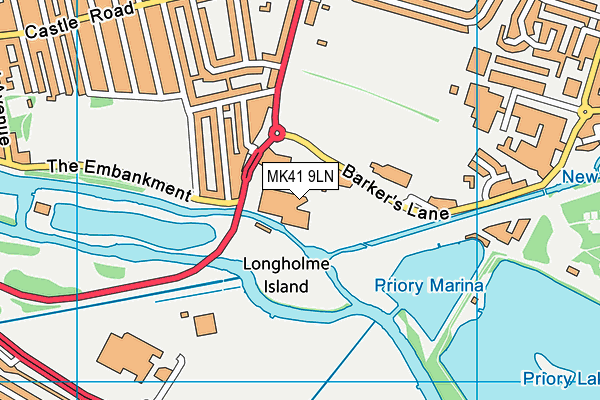 MK41 9LN map - OS VectorMap District (Ordnance Survey) MK41 9LN map - OS VectorMap District (Ordnance Survey)