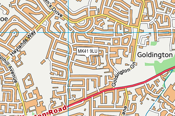MK41 9LU map - OS VectorMap District (Ordnance Survey) MK41 9LU map - OS VectorMap District (Ordnance Survey)