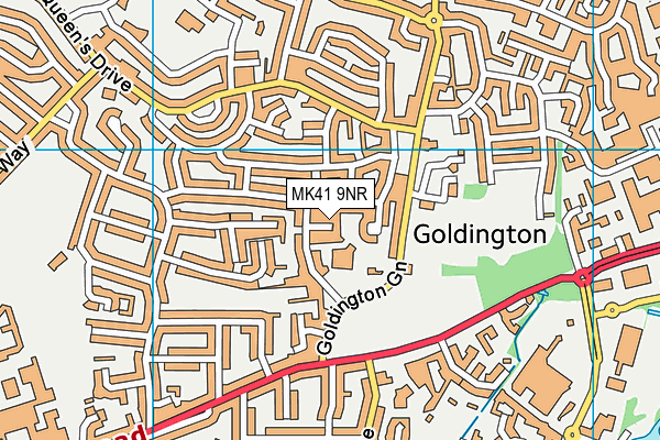 MK41 9NR map - OS VectorMap District (Ordnance Survey) MK41 9NR map - OS VectorMap District (Ordnance Survey)