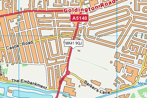 MK41 9QJ map - OS VectorMap District (Ordnance Survey) MK41 9QJ map - OS VectorMap District (Ordnance Survey)