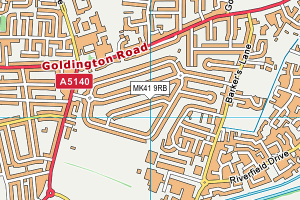 MK41 9RB map - OS VectorMap District (Ordnance Survey) MK41 9RB map - OS VectorMap District (Ordnance Survey)