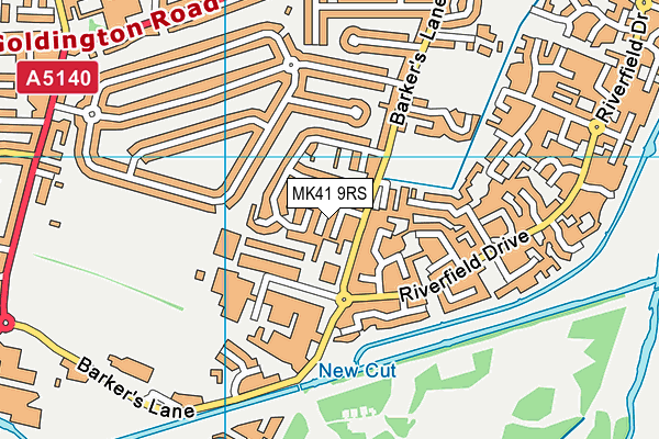 MK41 9RS map - OS VectorMap District (Ordnance Survey) MK41 9RS map - OS VectorMap District (Ordnance Survey)