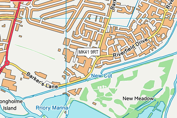 MK41 9RT map - OS VectorMap District (Ordnance Survey) MK41 9RT map - OS VectorMap District (Ordnance Survey)