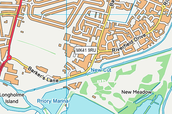 MK41 9RU map - OS VectorMap District (Ordnance Survey) MK41 9RU map - OS VectorMap District (Ordnance Survey)