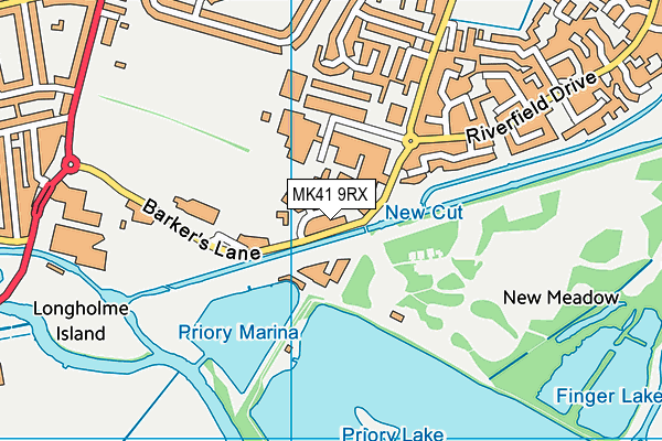 MK41 9RX map - OS VectorMap District (Ordnance Survey) MK41 9RX map - OS VectorMap District (Ordnance Survey)