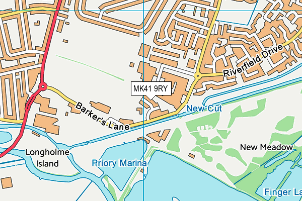 MK41 9RY map - OS VectorMap District (Ordnance Survey) MK41 9RY map - OS VectorMap District (Ordnance Survey)