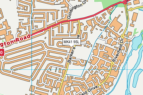 MK41 9SL map - OS VectorMap District (Ordnance Survey) MK41 9SL map - OS VectorMap District (Ordnance Survey)