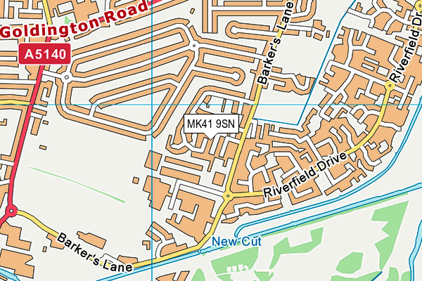 MK41 9SN map - OS VectorMap District (Ordnance Survey) MK41 9SN map - OS VectorMap District (Ordnance Survey)