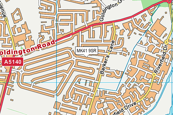 MK41 9SR map - OS VectorMap District (Ordnance Survey) MK41 9SR map - OS VectorMap District (Ordnance Survey)