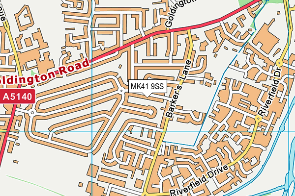 MK41 9SS map - OS VectorMap District (Ordnance Survey) MK41 9SS map - OS VectorMap District (Ordnance Survey)