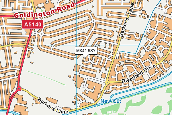 MK41 9SY map - OS VectorMap District (Ordnance Survey) MK41 9SY map - OS VectorMap District (Ordnance Survey)