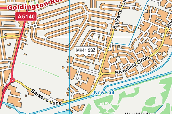 MK41 9SZ map - OS VectorMap District (Ordnance Survey) MK41 9SZ map - OS VectorMap District (Ordnance Survey)
