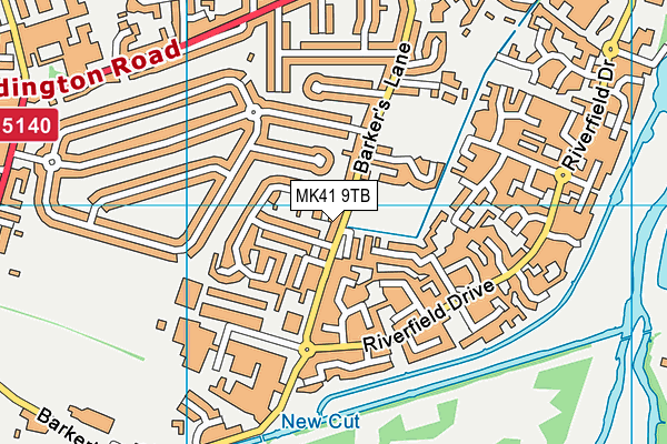 MK41 9TB map - OS VectorMap District (Ordnance Survey) MK41 9TB map - OS VectorMap District (Ordnance Survey)