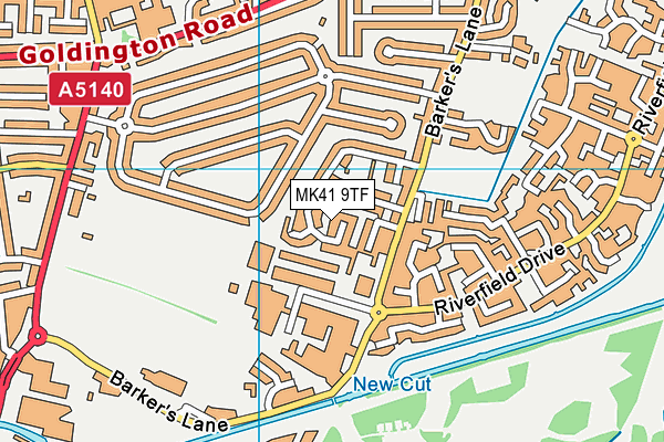MK41 9TF map - OS VectorMap District (Ordnance Survey) MK41 9TF map - OS VectorMap District (Ordnance Survey)