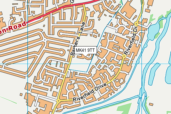 MK41 9TT map - OS VectorMap District (Ordnance Survey) MK41 9TT map - OS VectorMap District (Ordnance Survey)