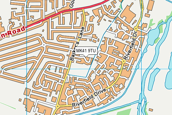 MK41 9TU map - OS VectorMap District (Ordnance Survey) MK41 9TU map - OS VectorMap District (Ordnance Survey)