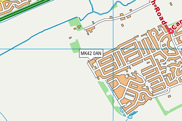 MK42 0AN map - OS VectorMap District (Ordnance Survey) MK42 0AN map - OS VectorMap District (Ordnance Survey)