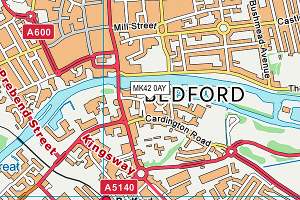 MK42 0AY map - OS VectorMap District (Ordnance Survey) MK42 0AY map - OS VectorMap District (Ordnance Survey)