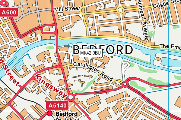 MK42 0BU map - OS VectorMap District (Ordnance Survey) MK42 0BU map - OS VectorMap District (Ordnance Survey)
