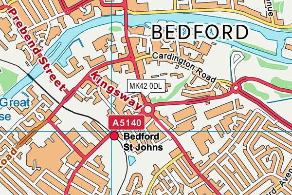 MK42 0DL map - OS VectorMap District (Ordnance Survey) MK42 0DL map - OS VectorMap District (Ordnance Survey)
