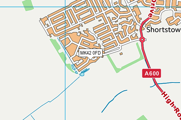 MK42 0FD map - OS VectorMap District (Ordnance Survey) MK42 0FD map - OS VectorMap District (Ordnance Survey)