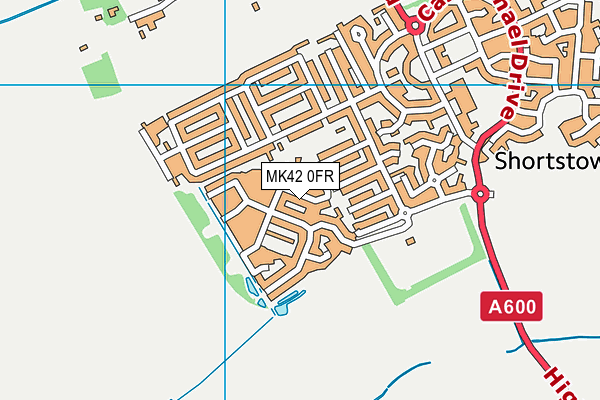 MK42 0FR map - OS VectorMap District (Ordnance Survey) MK42 0FR map - OS VectorMap District (Ordnance Survey)