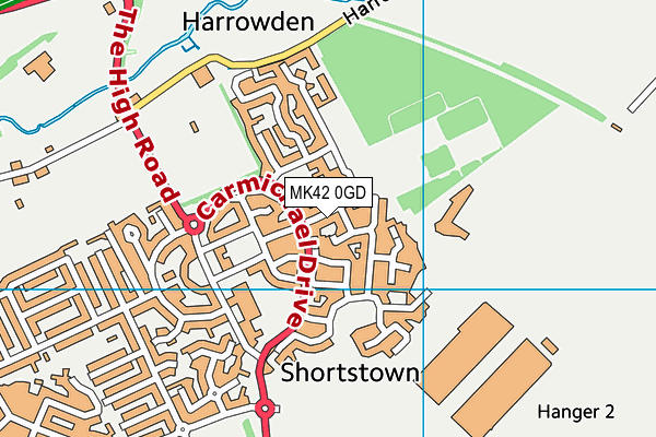 MK42 0GD map - OS VectorMap District (Ordnance Survey) MK42 0GD map - OS VectorMap District (Ordnance Survey)