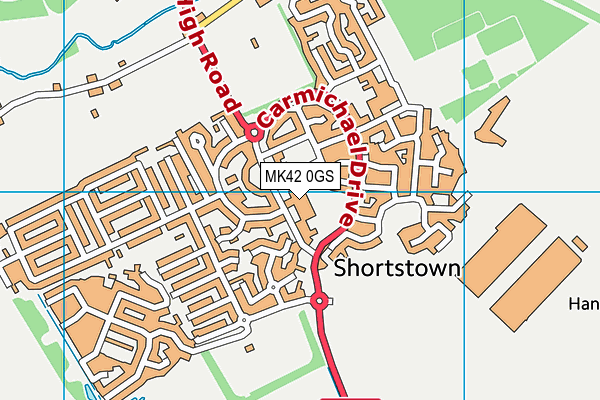 MK42 0GS map - OS VectorMap District (Ordnance Survey) MK42 0GS map - OS VectorMap District (Ordnance Survey)