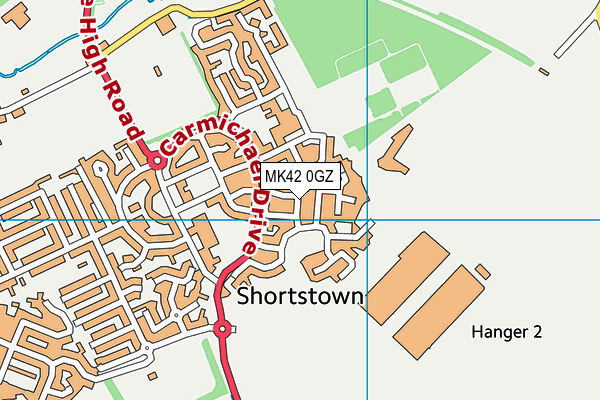 MK42 0GZ map - OS VectorMap District (Ordnance Survey) MK42 0GZ map - OS VectorMap District (Ordnance Survey)