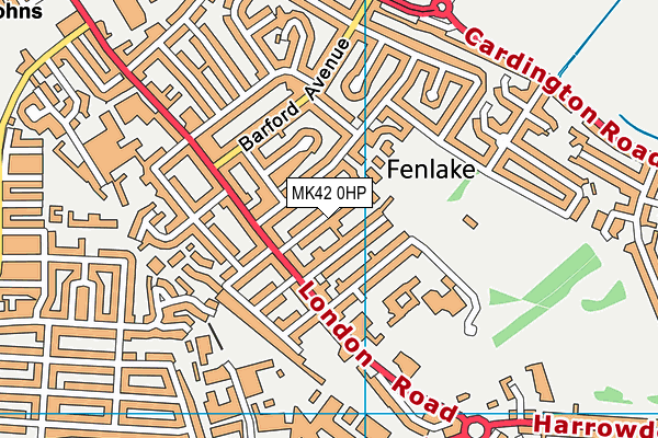 MK42 0HP map - OS VectorMap District (Ordnance Survey) MK42 0HP map - OS VectorMap District (Ordnance Survey)