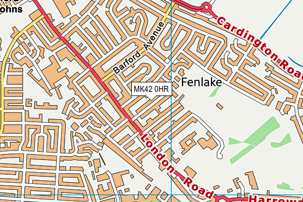 MK42 0HR map - OS VectorMap District (Ordnance Survey) MK42 0HR map - OS VectorMap District (Ordnance Survey)