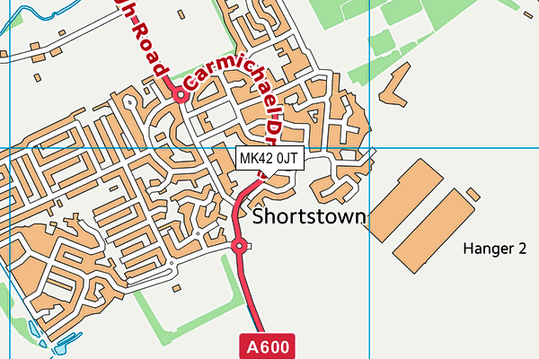 MK42 0JT map - OS VectorMap District (Ordnance Survey) MK42 0JT map - OS VectorMap District (Ordnance Survey)