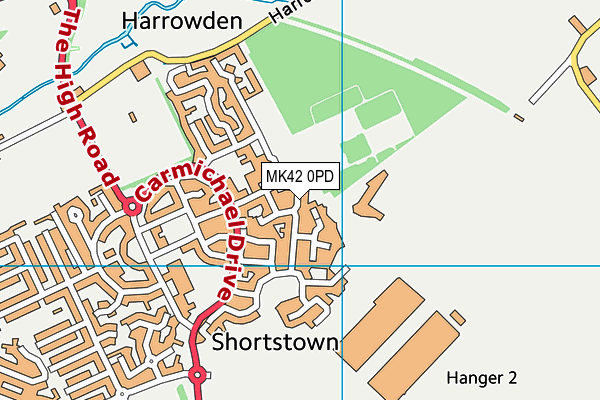 MK42 0PD map - OS VectorMap District (Ordnance Survey) MK42 0PD map - OS VectorMap District (Ordnance Survey)