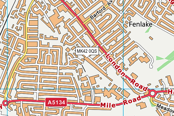 MK42 0QS map - OS VectorMap District (Ordnance Survey) MK42 0QS map - OS VectorMap District (Ordnance Survey)